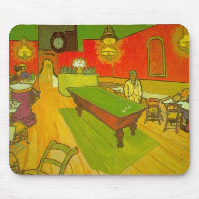 Nachtcafé von Vincent van Gogh Mousepad (Vorne)