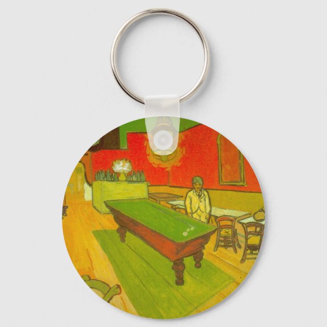Nachtcafé von Vincent van Gogh Schlüsselanhänger (Vorderseite)