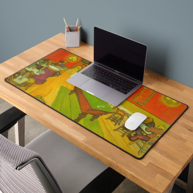 Nachtcafé von Vincent van Gogh Schreibtischunterlage (Büro 2)