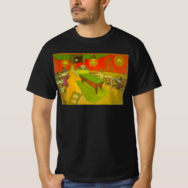 Nachtcafé von Vincent van Gogh T-Shirt (Vorderseite)