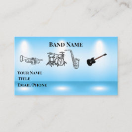 Nachtclub Band Standard, 3,5" x 2,0" Visitenkarte