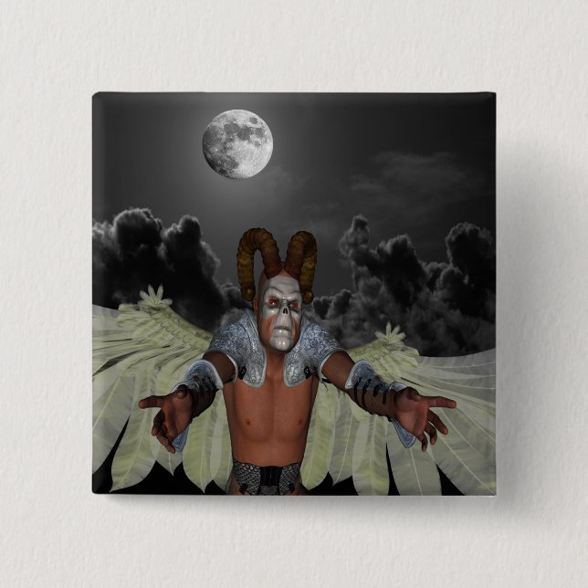 Nachtdämon Button (Vorderseite)