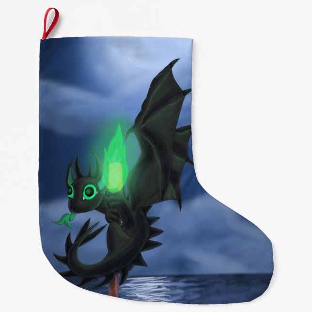 Nachtdrache Großer Weihnachtsstrumpf (Vorderseite)