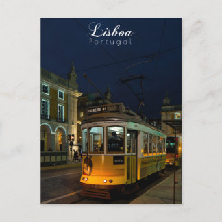 Nächte in Lissabon - Art der Reise Postkarte