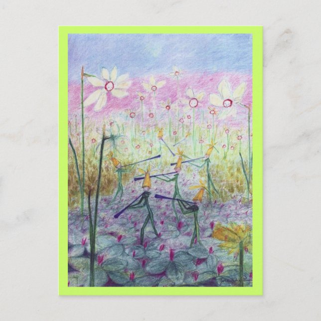 Nachtelfen Postkarte (Vorderseite)
