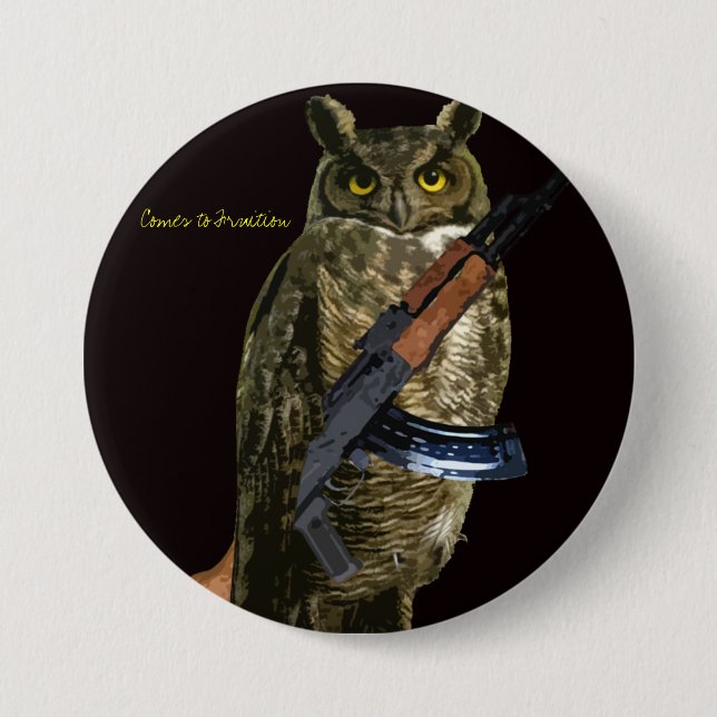 Nachteule Button (Vorderseite)