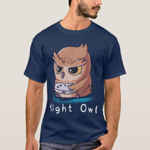 Nachteule Gaming-Enthusiast Videospiel-Liebhaber G T-Shirt