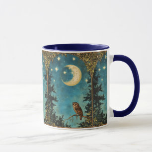 NACHTEULE VOLLMOND UND STERNENNACHT TASSE
