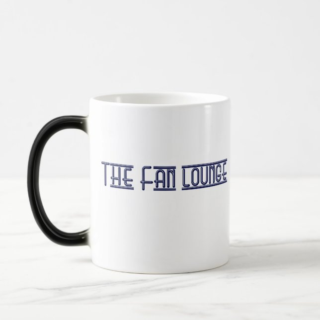 Nachteulen-Blau-/weißeverwandelnde Tasse (Links)