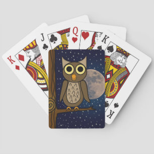 Nachteulen-Kunst Spielkarten