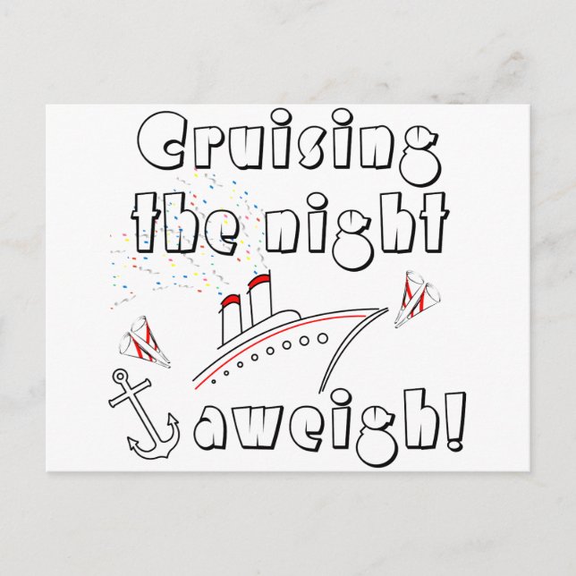 Nachtfahrt Postkarte (Vorderseite)