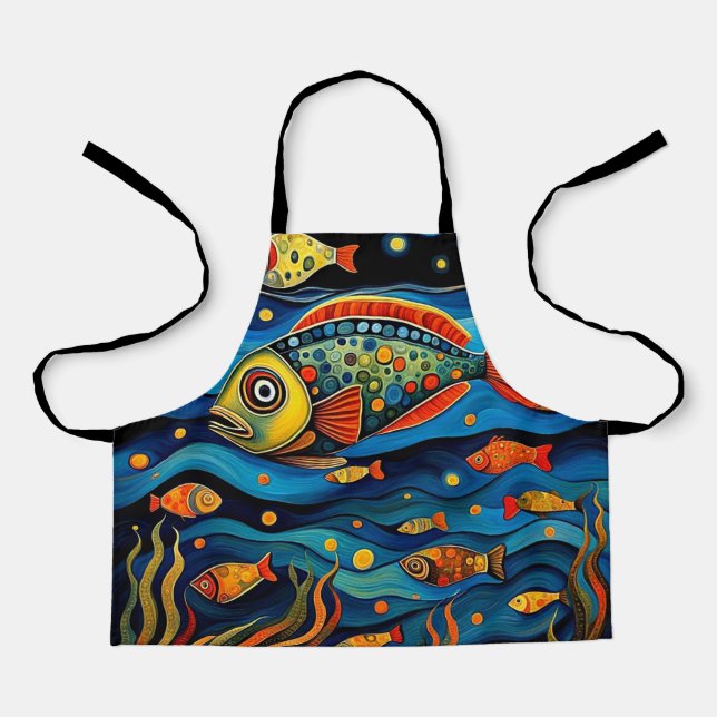 Nachtfisch Schürze (Vorderseite)