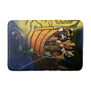 Nachtfischen Badematte