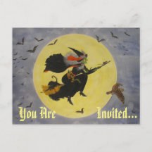 "Nachtflug!" Einladungspostkarte