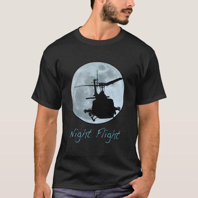 Nachtflug Huey Äm-1 Iroquois T-Shirt (Vorderseite)