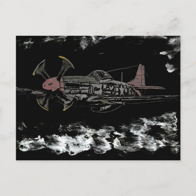 Nachtflug von Tuskegee Postkarte (Vorderseite)