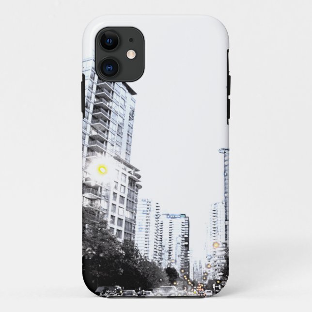 Nachtfoto der Stadt Case-Mate iPhone Hülle (Rückseite)