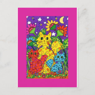 Nachtgarten Postkarte