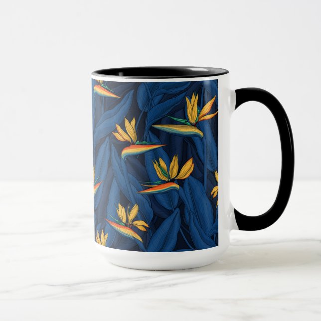 Nachtgeflügel im Paradiesgarten 2 Tasse (Rechts)