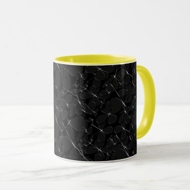Nachtglühen Blume Tasse (VorderseiteRechts)