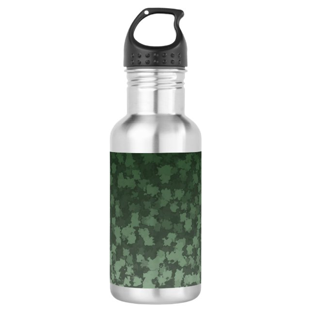 Nachtgrüne Camouflage Trinkflasche (Vorderseite)