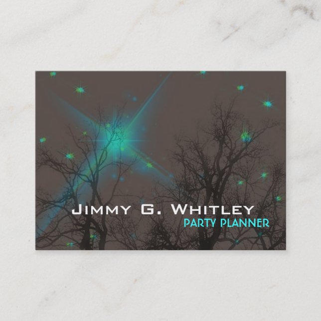 Nachthimmel - Partyplaner Karte (Vorderseite)