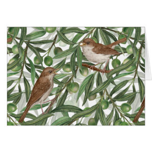 Nachtigales im Olivenbaum