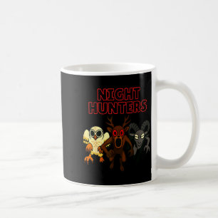 Nachtjäger. 3 Tiere im Wald. Cooler Gamer Kaffeetasse