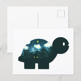 Nachtkabine in der Waldschildkröte Postkarte