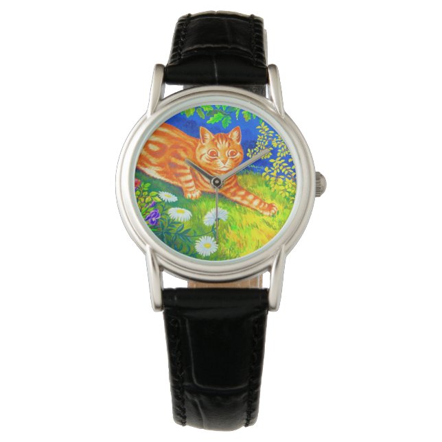 Nachtkatze Armbanduhr (Vorderseite)
