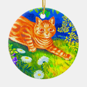 Nachtkatze Keramik Ornament