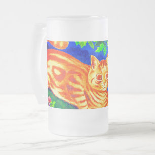 Nachtkatze Mattglas Bierglas