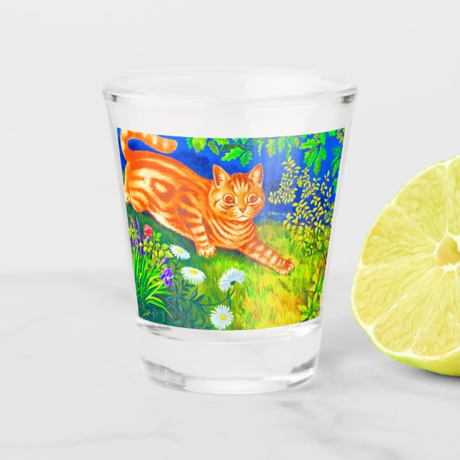 Nachtkatze Schnapsglas (Vorderseite)
