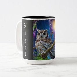 Nachtkeule Zweifarbige Tasse