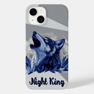 Nachtkönig - Howling Wolf mit Mond Case-Mate iPhone 14 Hülle