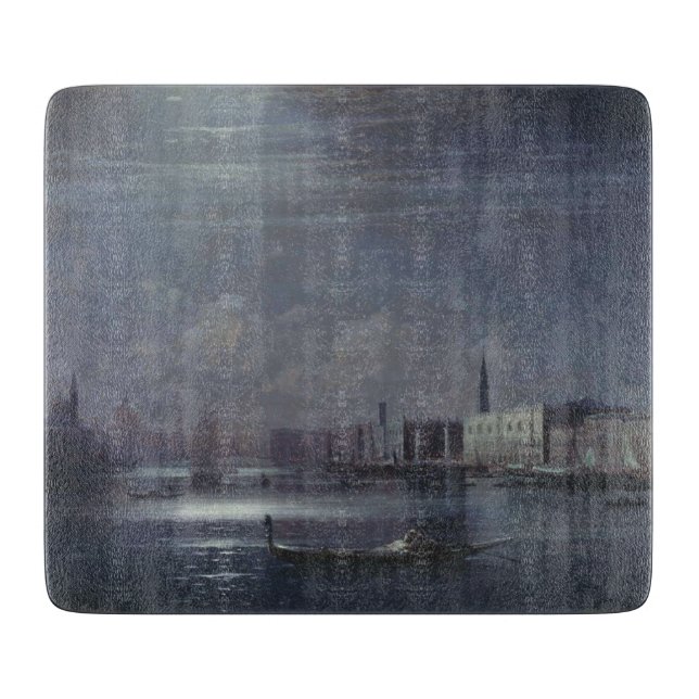 Nachtlandschaft in Venedig (italienische Stadt) Schneidebrett (Vorderseite)