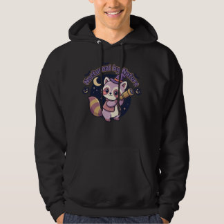 Nächtlich von Natur aus - Süße Hexen-Waschbär Hoodie