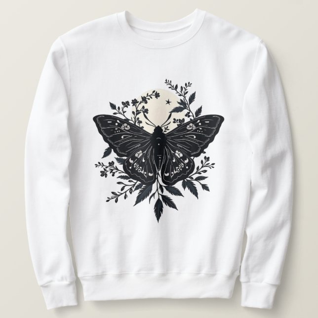 Nächtliche Blüten Sweatshirt (Design vorne)
