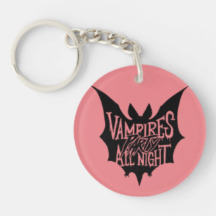 Nächtliche Feier: Halloween-Party der Vampire Schlüsselanhänger