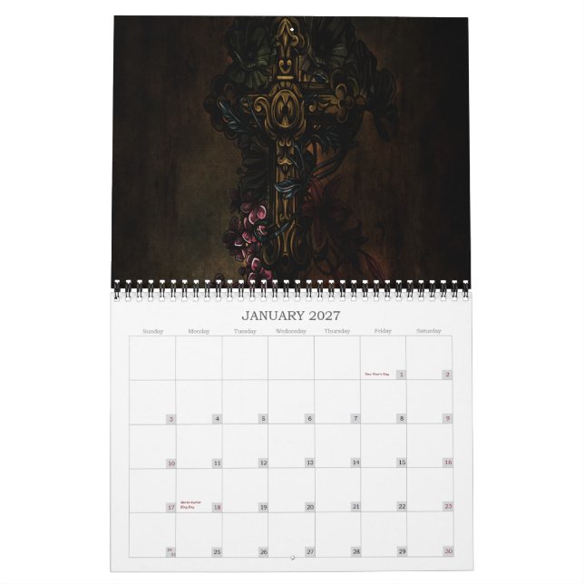 Nächtlicher Graphx 2013 Kalender (Jan 2027)