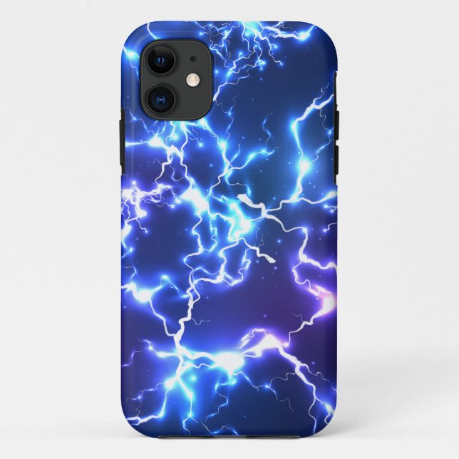 Nächtlicher Himmel Tunder Blitz Case-Mate iPhone Hülle (Rückseite)