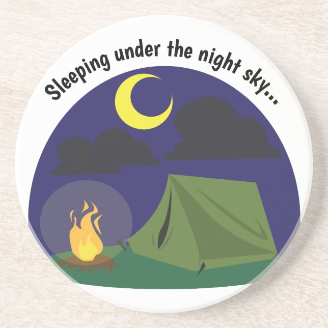 Nächtlicher Himmel Untersetzer (Vorne)