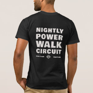 Nächtliches Power Walk Circuit Urban Wear T-Shirt
