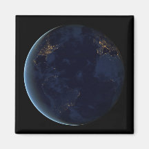 Nachtlicht auf der Erde (Western Hemisphäre)