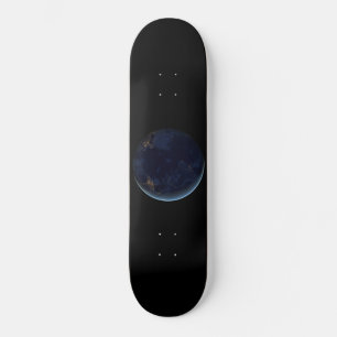 Nachtlicht auf der Erde (Western Hemisphäre) Skateboard