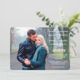 Nachtlicht Fotovorlage Hochzeitseinladung Einladung