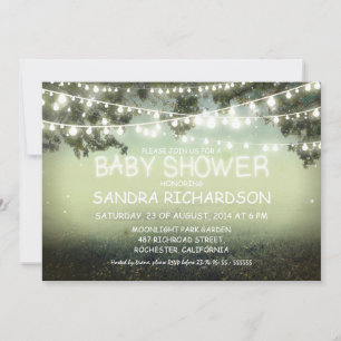 Nachtlicht niedliche BABY SHOWER Einladungen
