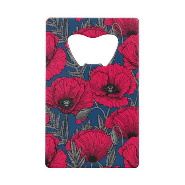 Nachtmohngarten Geldbeutel Flaschenöffner (Vorderseite)