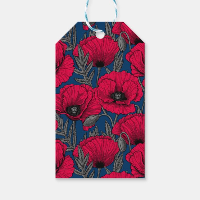 Nachtmohngarten Geschenkanhänger (Vorderseite)