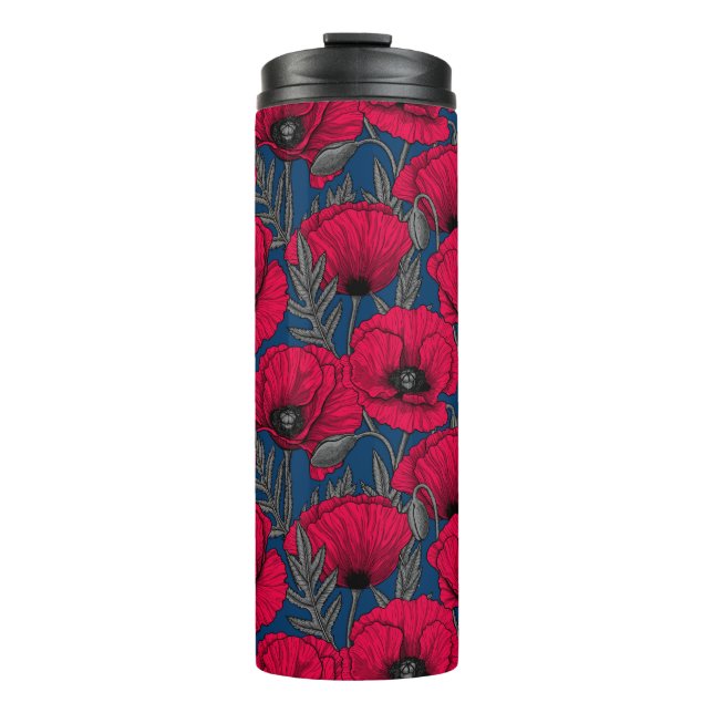 Nachtmohngartenwärmer Thermosbecher (Vorderseite)